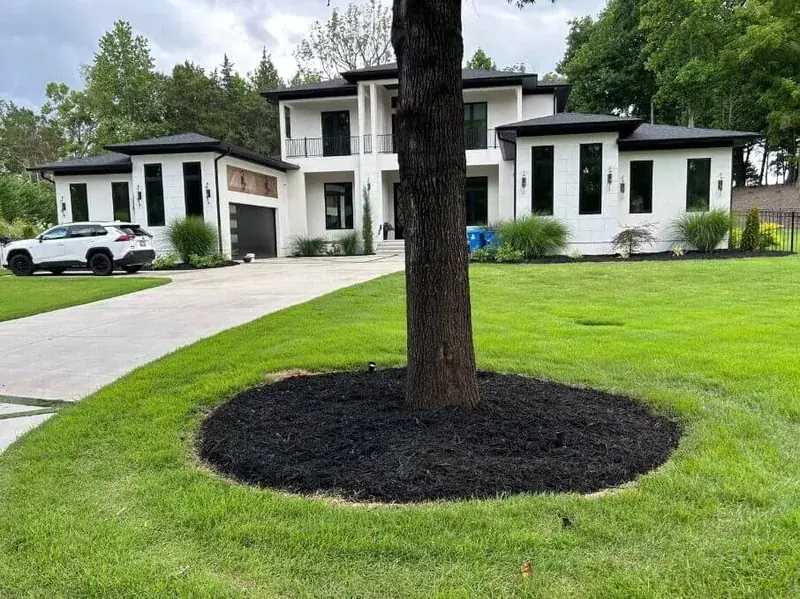 Mulch installation — The Pine Needle Man Landscaping, Concord NC